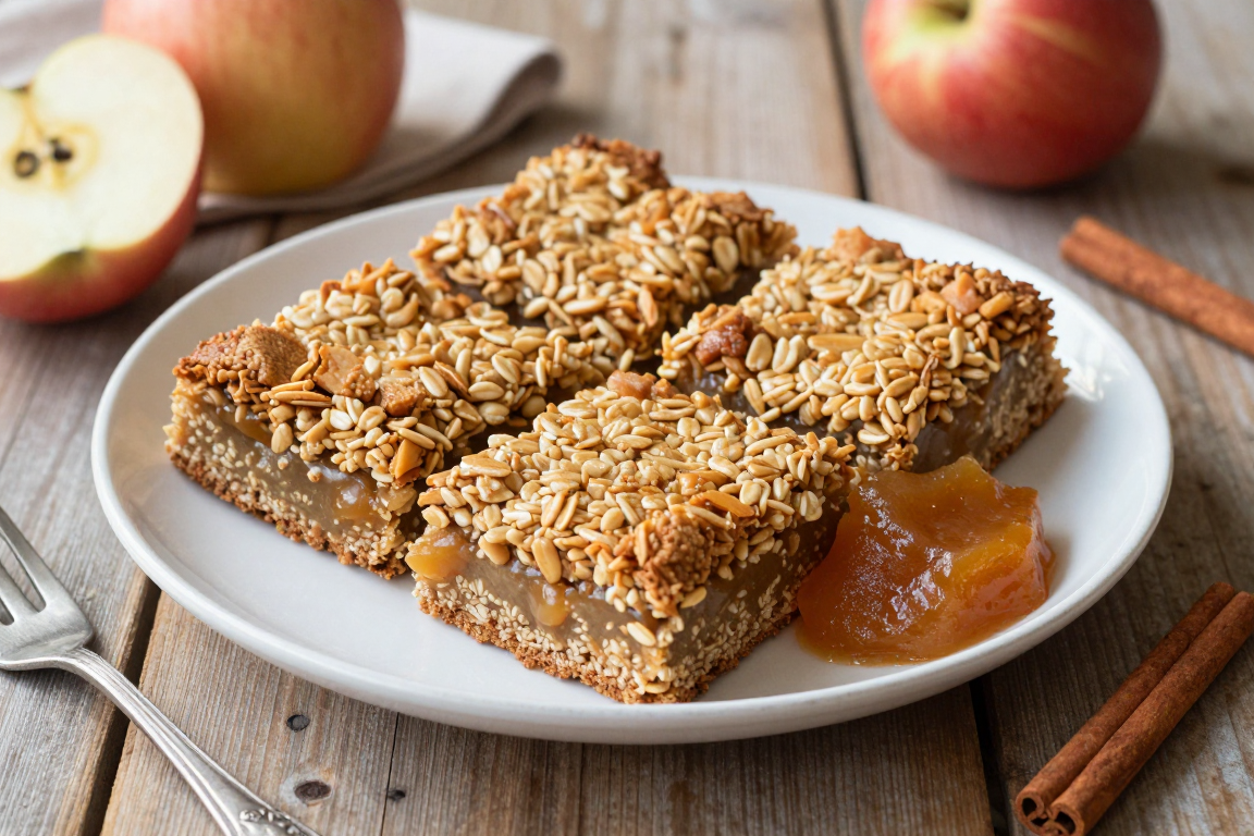 Applesauce Baked Oatmeal Squares
