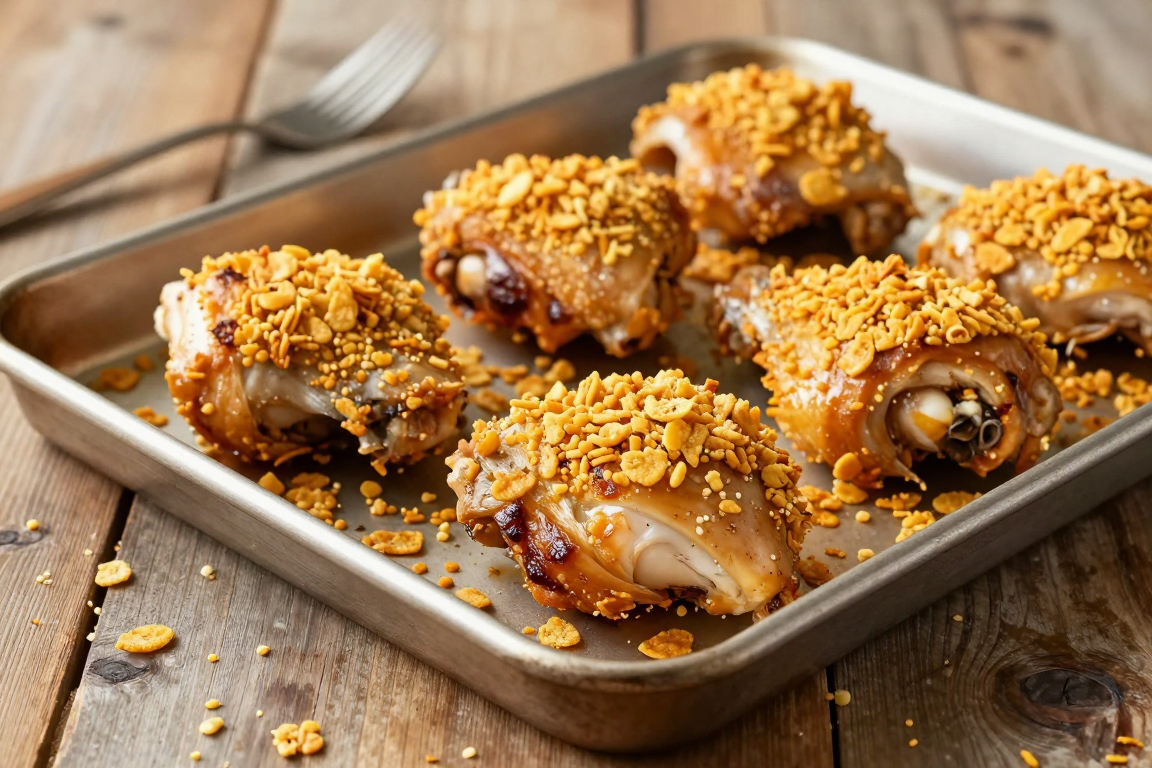 Cornflake-Crusted Oven-Fried Chicken
