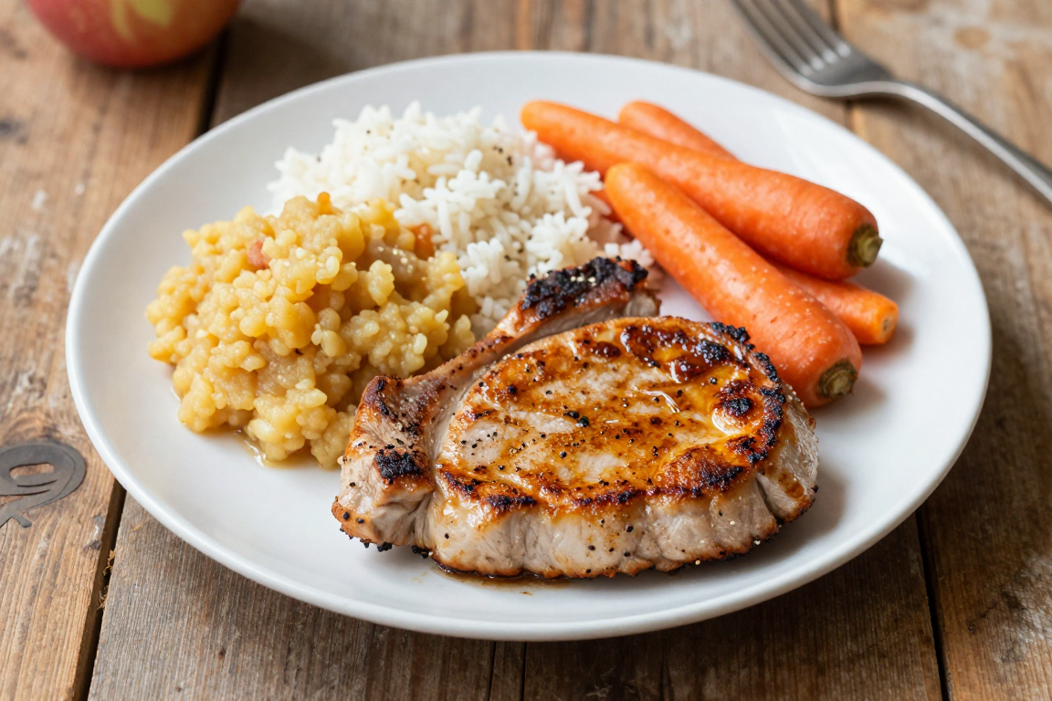Pork Chops & Applesauce
